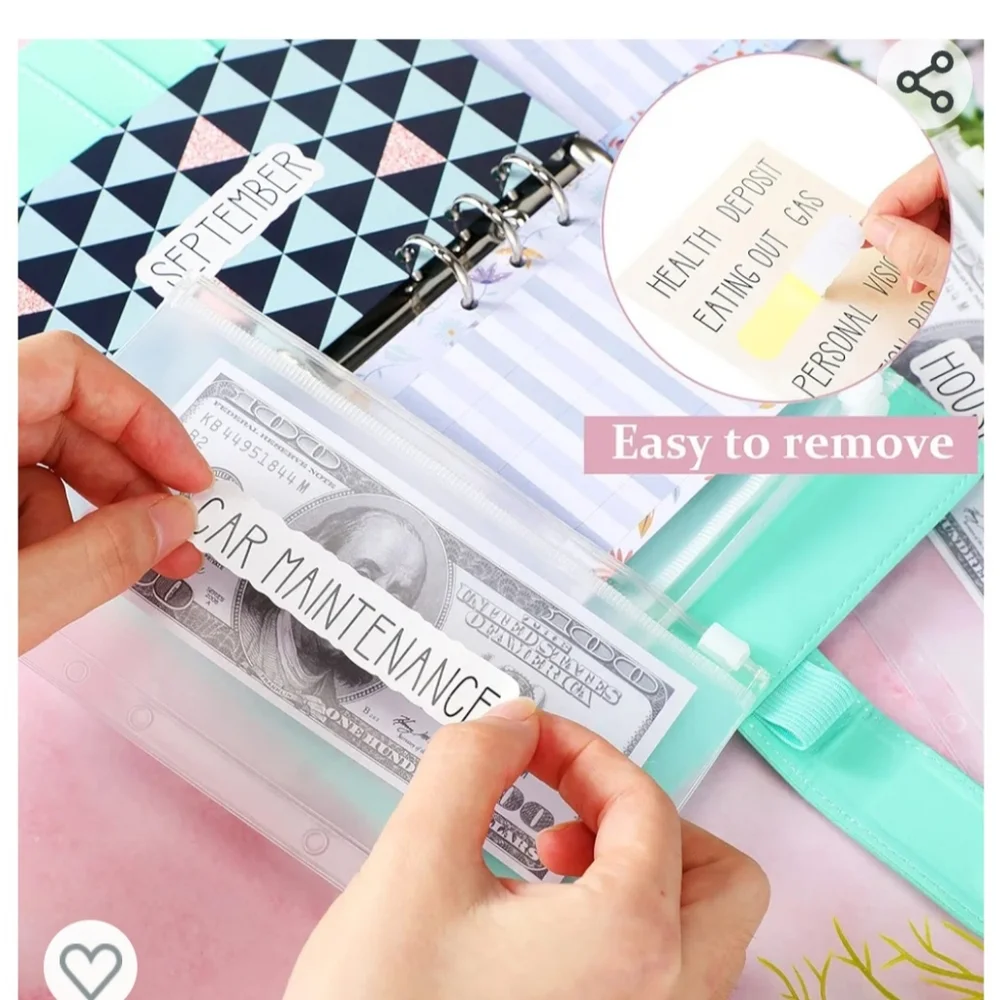 52 Pieces for Cash Envelope Labels